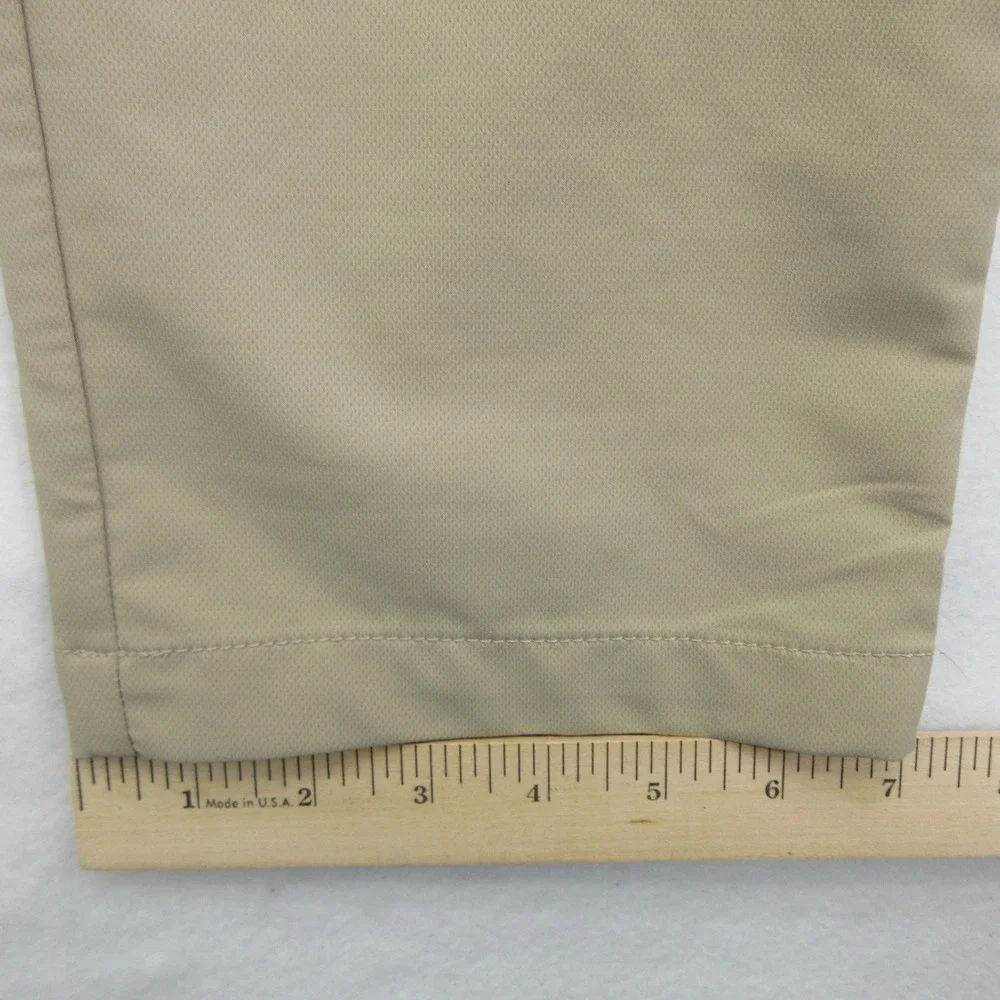 Banana Republic Men's Pants 34x34 Golf Khaki Tan Polyester Performance Stretch